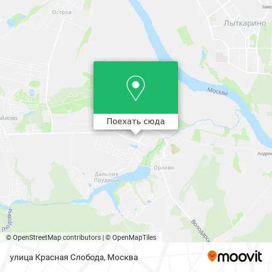 Карта улица Красная Слобода