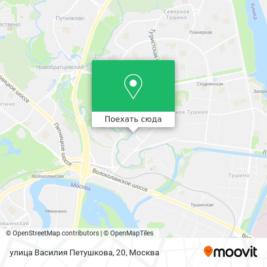 Карта улица Василия Петушкова, 20