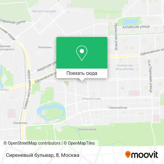Карта Сиреневый бульвар, 8