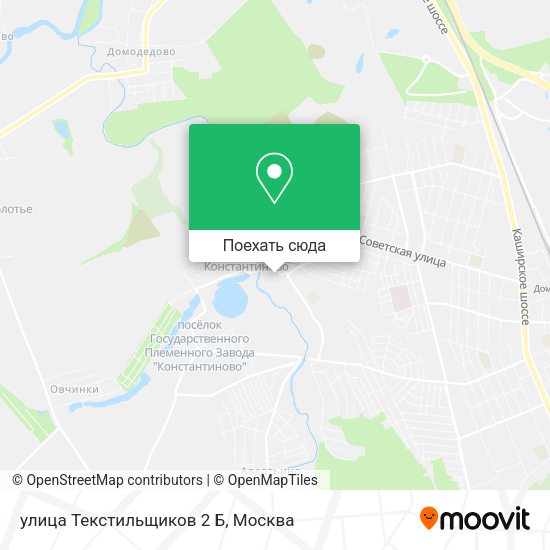 Карта улица Текстильщиков 2 Б
