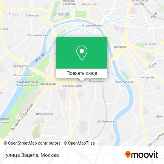 Карта улица Зацепа