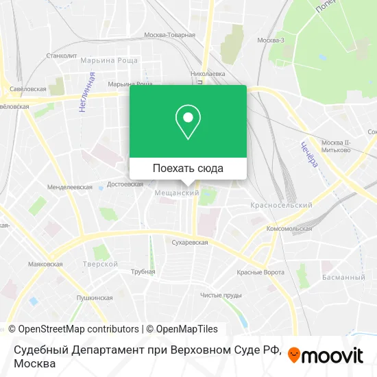 Карта Судебный Департамент при Верховном Суде РФ