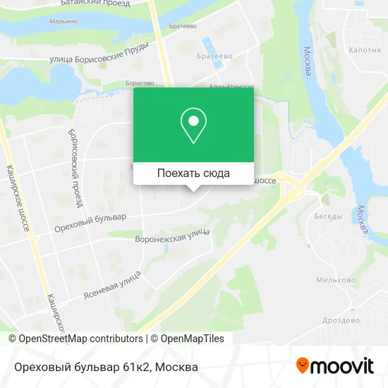 Карта Ореховый бульвар 61к2