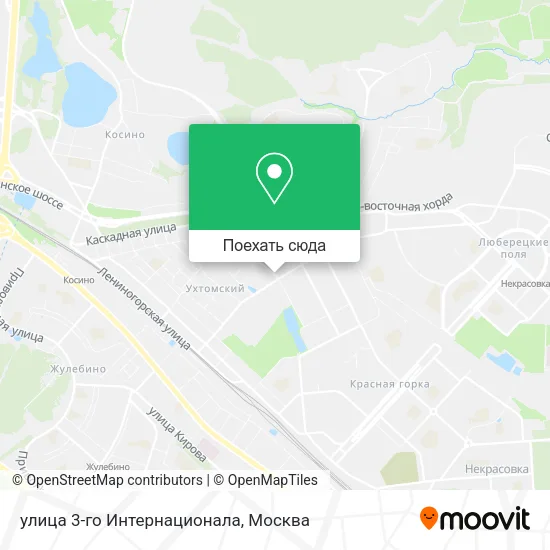 Карта улица 3-го Интернационала