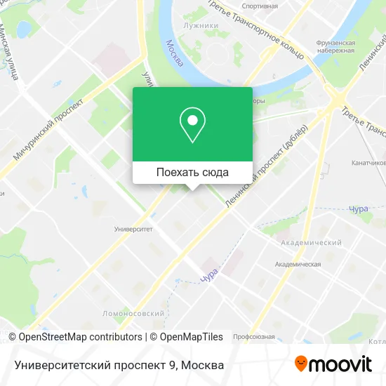 Карта Университетский проспект 9