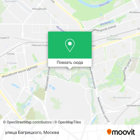 Карта улица Багрицкого