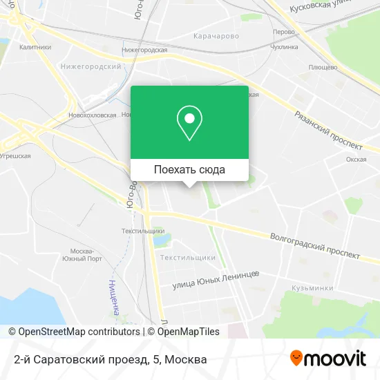 Карта 2-й Саратовский проезд, 5