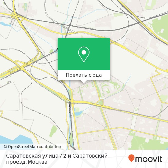 Карта Саратовская улица / 2-й Саратовский проезд