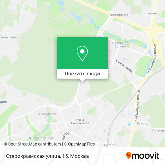 Карта Старокрымская улица, 15