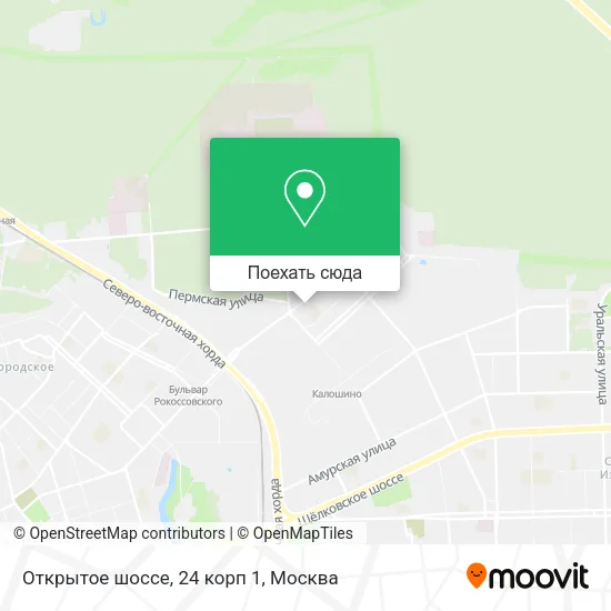 Карта Открытое шоссе, 24 корп 1