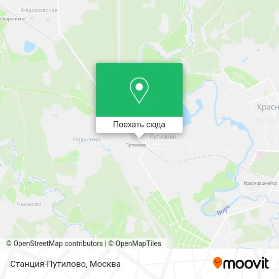 Карта Станция-Путилово