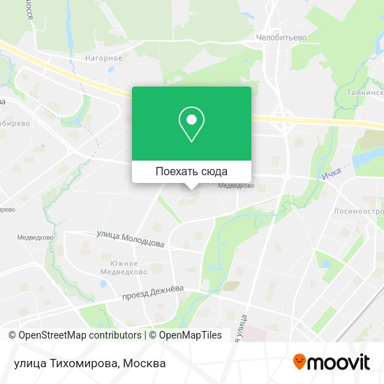 Карта улица Тихомирова