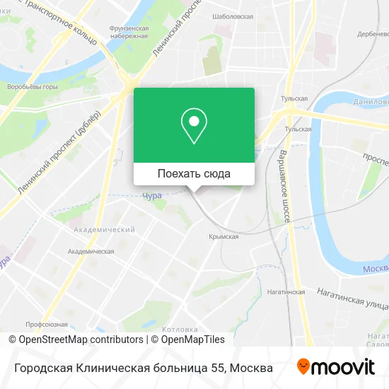 Карта Городская Клиническая больница 55