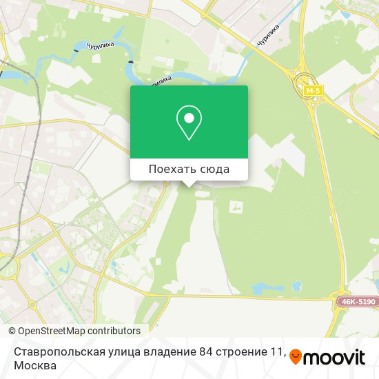 Карта Ставропольская улица владение 84 строение 11