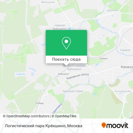 Карта Логистический парк Крёкшино