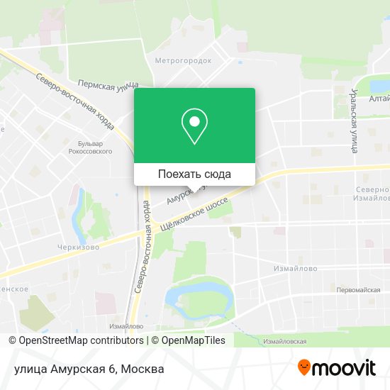 Карта улица Амурская 6