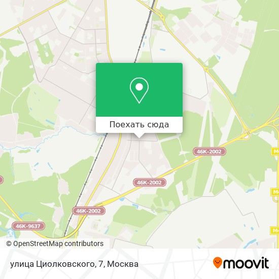 Карта улица Циолковского, 7