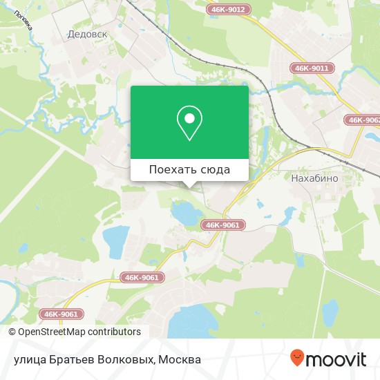 Карта улица Братьев Волковых