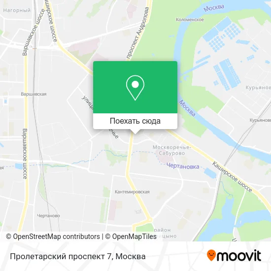 Карта Пролетарский проспект 7