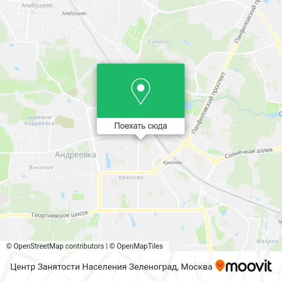 Карта Центр Занятости Населения Зеленоград
