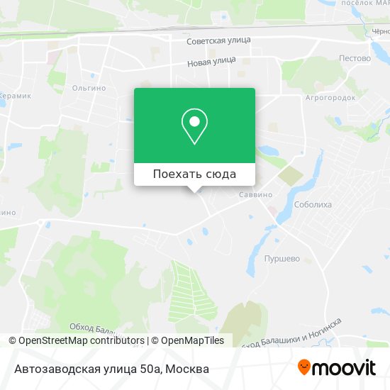 Карта Автозаводская улица 50а