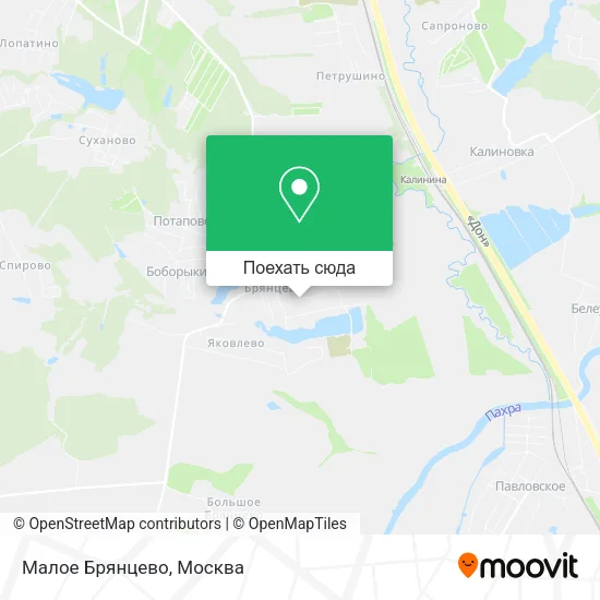 Карта Малое Брянцево