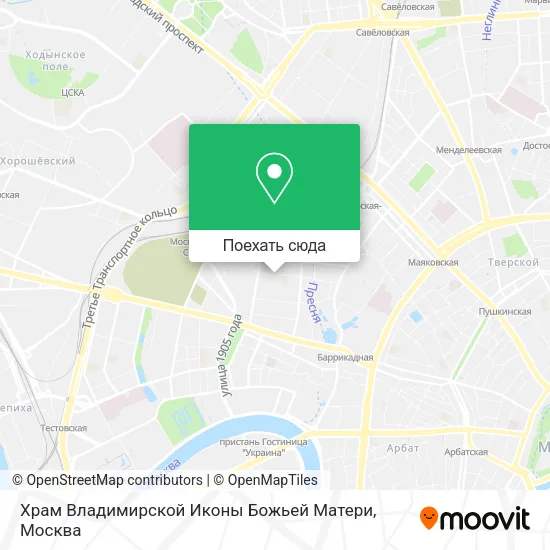 Карта Храм Владимирской Иконы Божьей Матери
