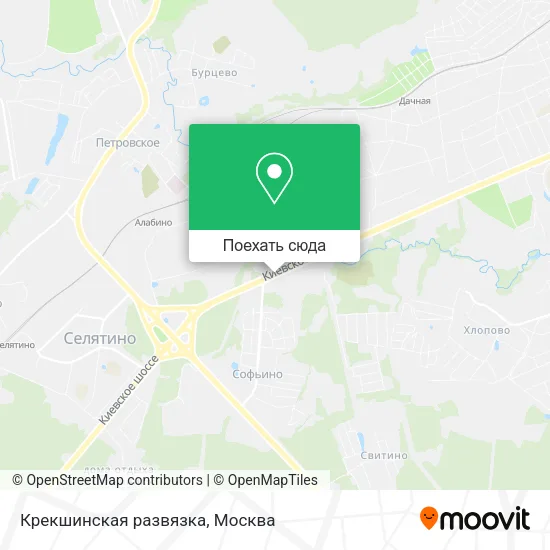Карта Крекшинская развязка