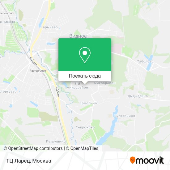 Карта ТЦ Ларец