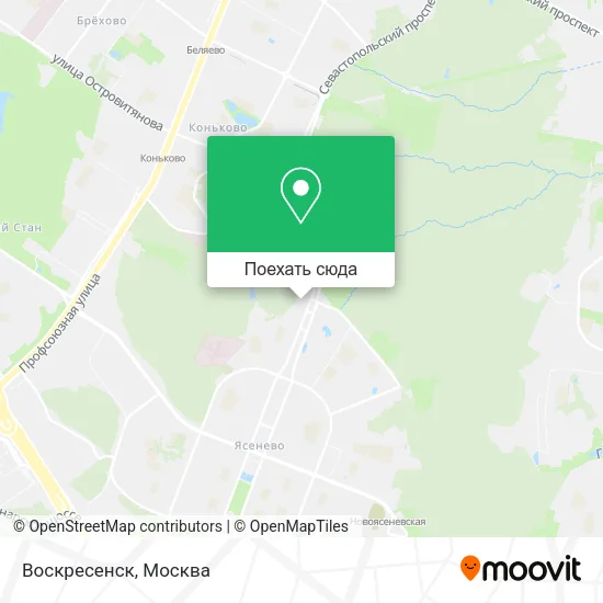 Карта Воскресенск
