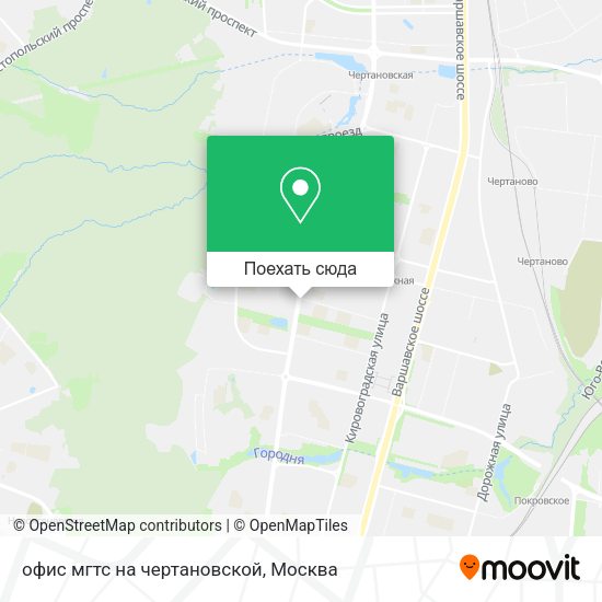 Карта офис мгтс на чертановской