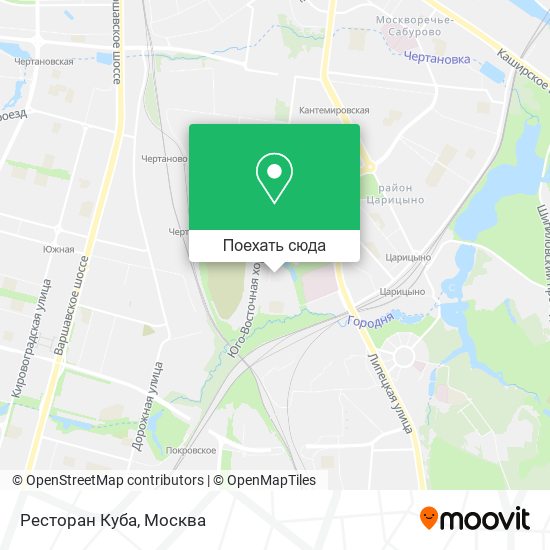 Карта Ресторан Куба