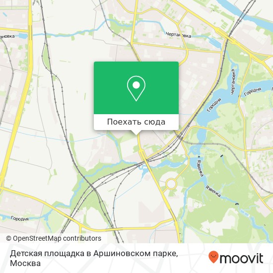 Карта Детская площадка в Аршиновском парке