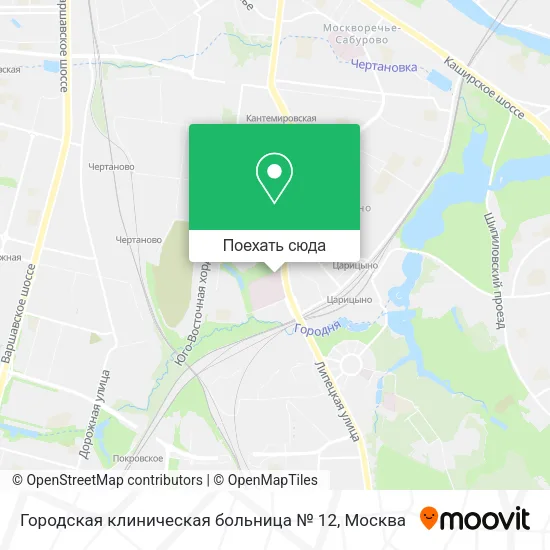Карта Городская клиническая больница № 12