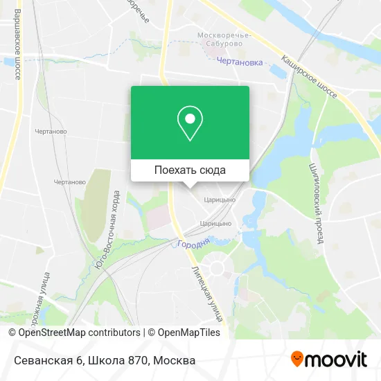 Карта Севанская 6, Школа 870