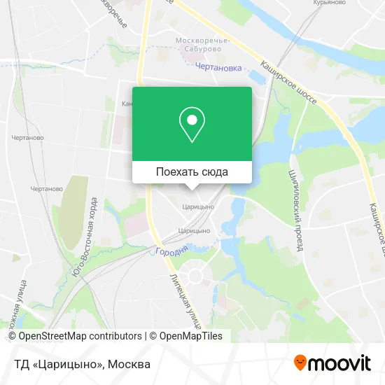 Карта ТД «Царицыно»