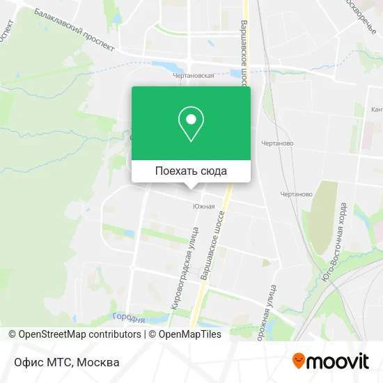Карта Офис МТС