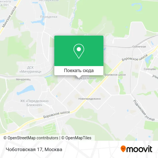 Карта Чоботовская 17
