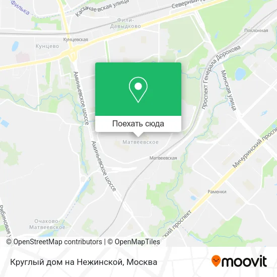 Карта Круглый дом на Нежинской