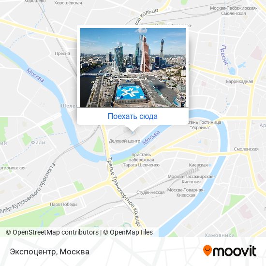 Карта Экспоцентр