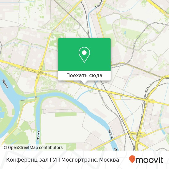 Карта Конференц-зал ГУП Мосгортранс