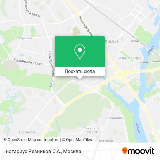 Карта нотариус Резников С.А.