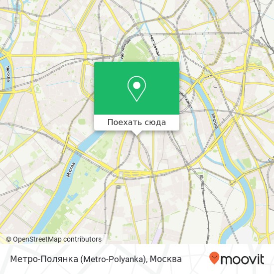 Карта Метро-Полянка (Metro-Polyanka)
