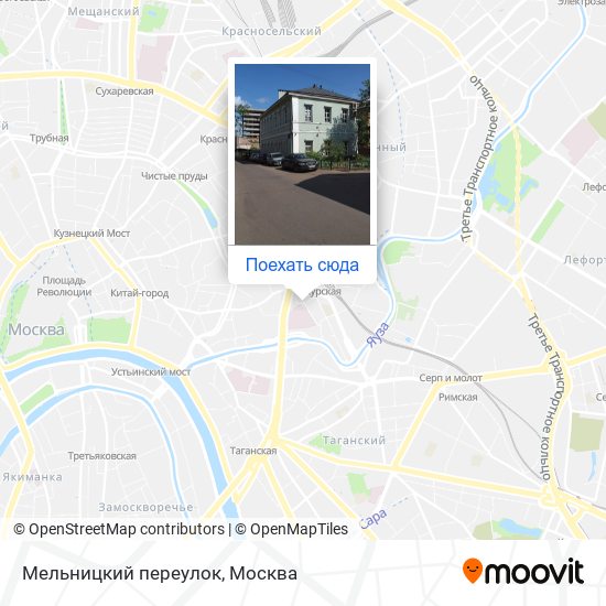 Карта Мельницкий переулок