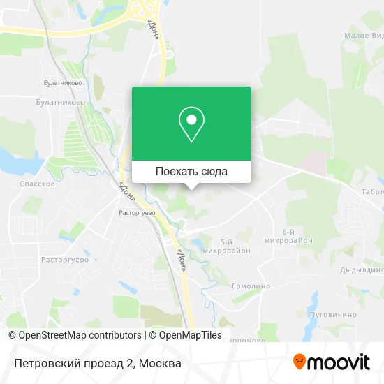 Карта Петровский проезд 2