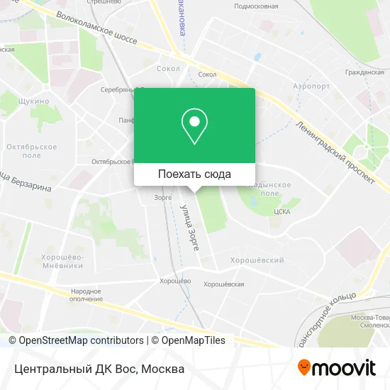 Карта Центральный ДК Вос
