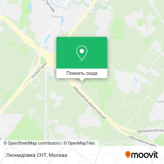 Карта Леонидовка СНТ