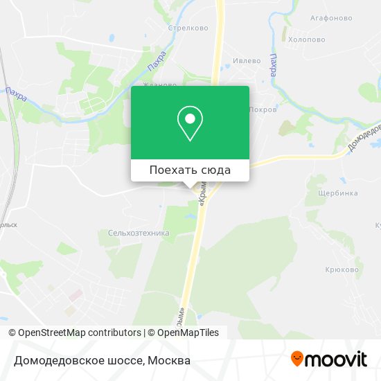Карта Домодедовское шоссе