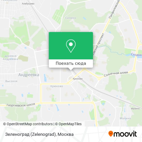 Карта Зеленоград (Zelenograd)