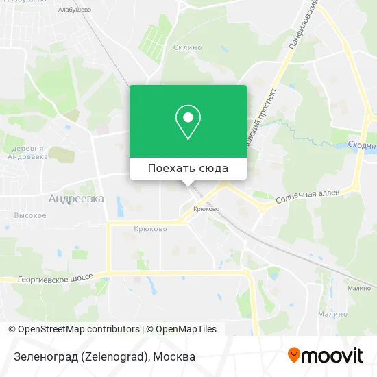 Карта Зеленоград (Zelenograd)